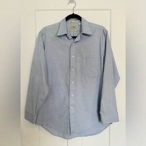 L.L. Bean USA Men's Light Blue Cotton Button Down Shirt 16•33
